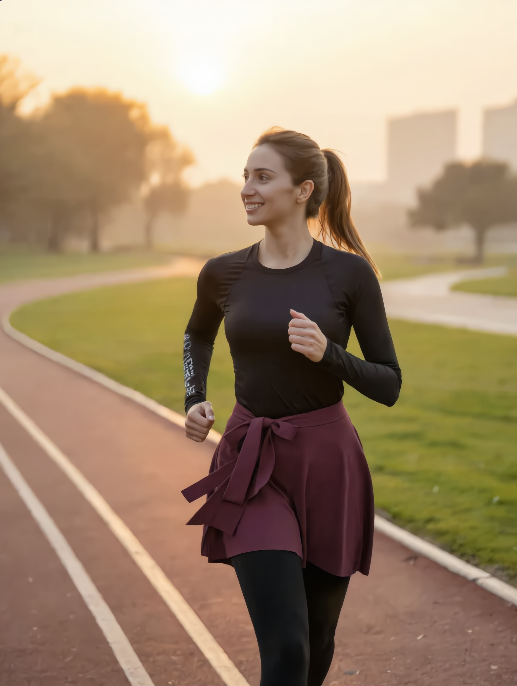 Jupe de sport fluide  – couvrance  liberté de mouvement