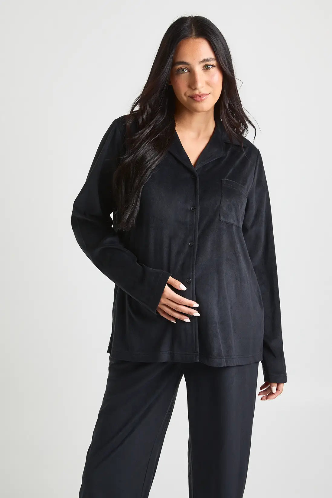 Set Pyjama Douillet en Polaire - Black
